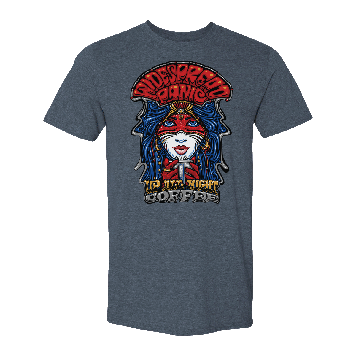 Widespread Panic Up All Night T-Shirt - Unisex – Jittery Joe's Coffee