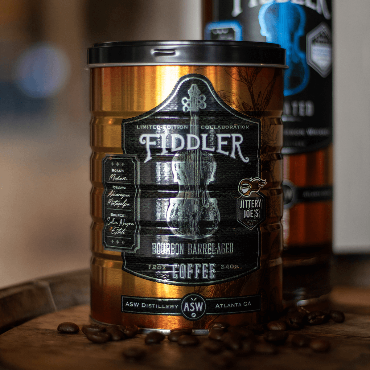 ASW Distillery Fiddler Bourbon Barrel-Aged Coffee