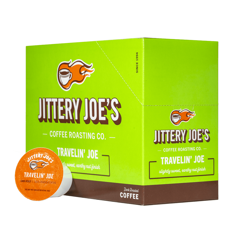 Travelin' Joe: K-Cup® Pods – Jittery Joe's Coffee Travelin' Joe: K-Cup® Pods – Jittery Joe's Coffee
